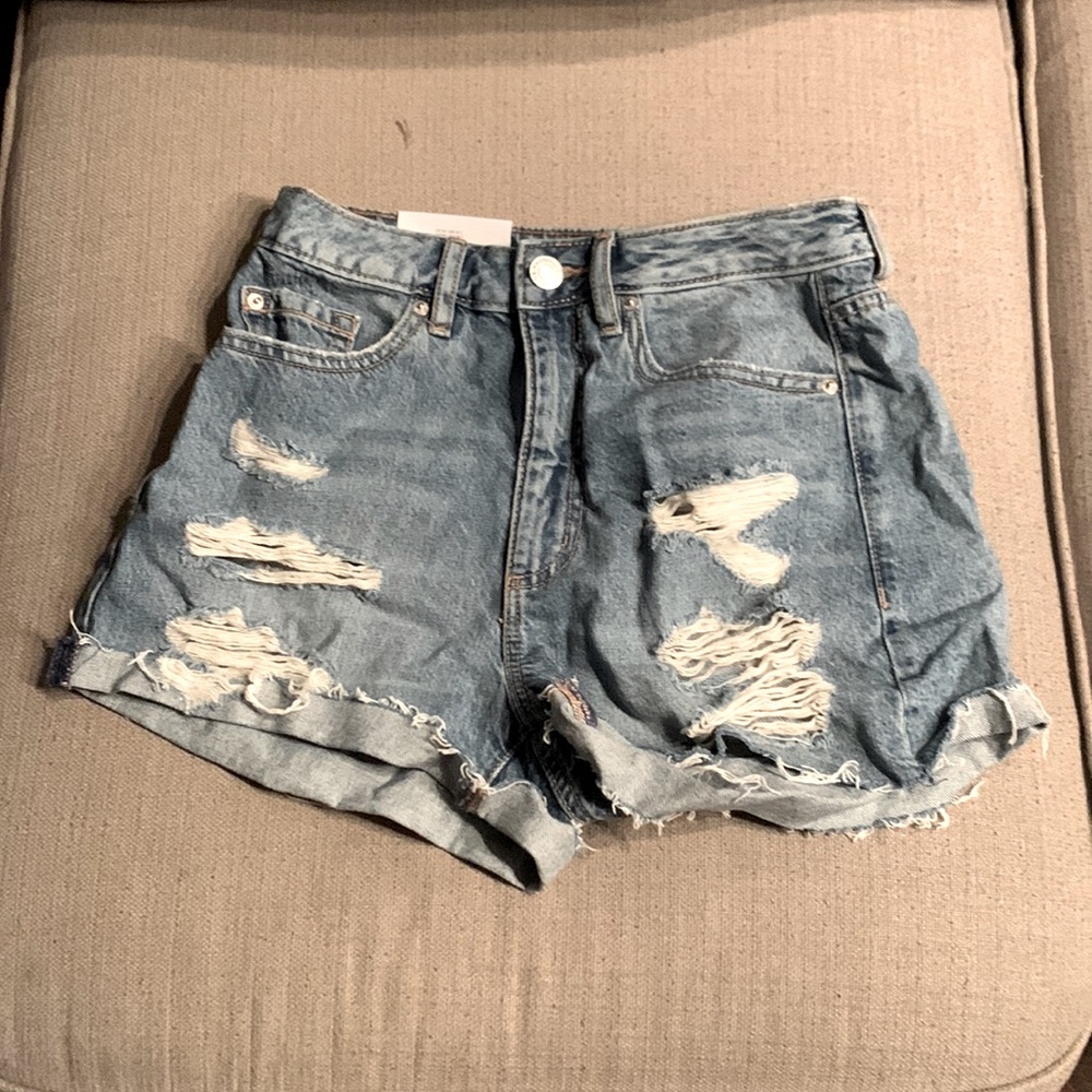 Garage denim mom shorts